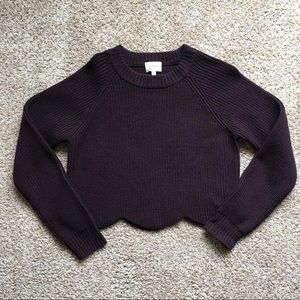 Wilfred Sardou Sweater — in plum purple